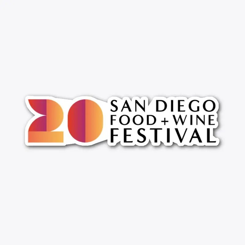 20th Food + Wine Festival Long Logo 